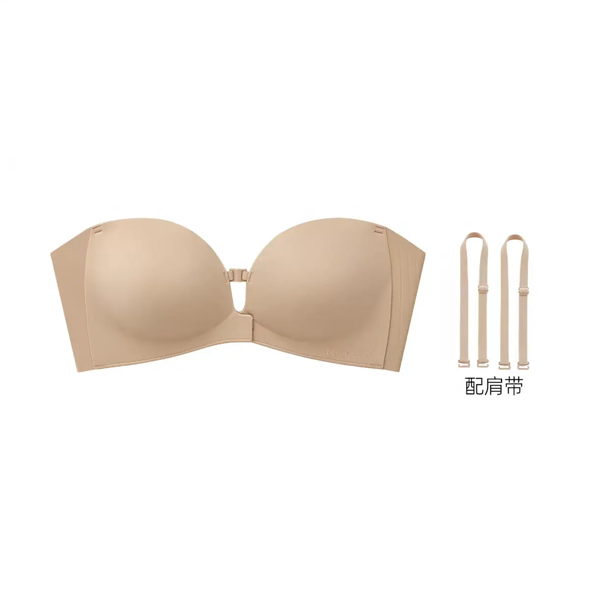 LUCKMEEY Womens Strapless Front Closure Bra Push up Lift Bra Padded Add Cup Non Slip Anti-Slip Grip Wireless Supportive Seamless Comfortable Tube Jelly Bra a B C Cup#Tiktokshopdealsforyoudays