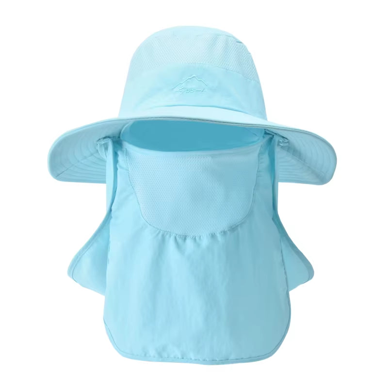 Fisherman'S Hat, Male Sun Hat, Summer Outdoor Quick Drying Sun Hat, Fishing Breathable Sun Hat, Female Face Mask Hat