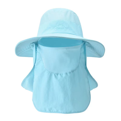 Fisherman'S Hat, Male Sun Hat, Summer Outdoor Quick Drying Sun Hat, Fishing Breathable Sun Hat, Female Face Mask Hat