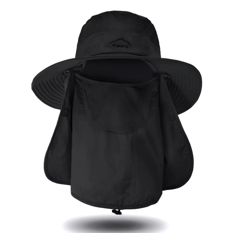 Fisherman'S Hat, Male Sun Hat, Summer Outdoor Quick Drying Sun Hat, Fishing Breathable Sun Hat, Female Face Mask Hat