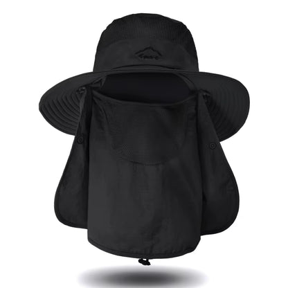 Fisherman'S Hat, Male Sun Hat, Summer Outdoor Quick Drying Sun Hat, Fishing Breathable Sun Hat, Female Face Mask Hat