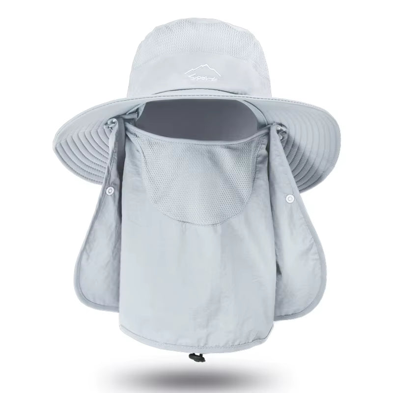 Fisherman'S Hat, Male Sun Hat, Summer Outdoor Quick Drying Sun Hat, Fishing Breathable Sun Hat, Female Face Mask Hat