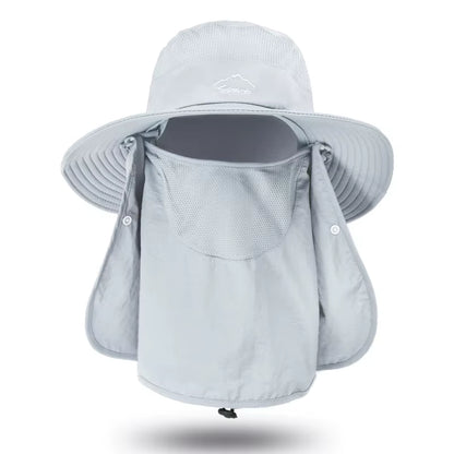 Fisherman'S Hat, Male Sun Hat, Summer Outdoor Quick Drying Sun Hat, Fishing Breathable Sun Hat, Female Face Mask Hat